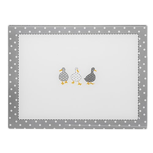 Price & Kensington Madison - Protector de encimera de Cocina de Vidrio Templado Resistente al Calor, Porcelana, Multicolor, 40 x 30 x 0.7 cm