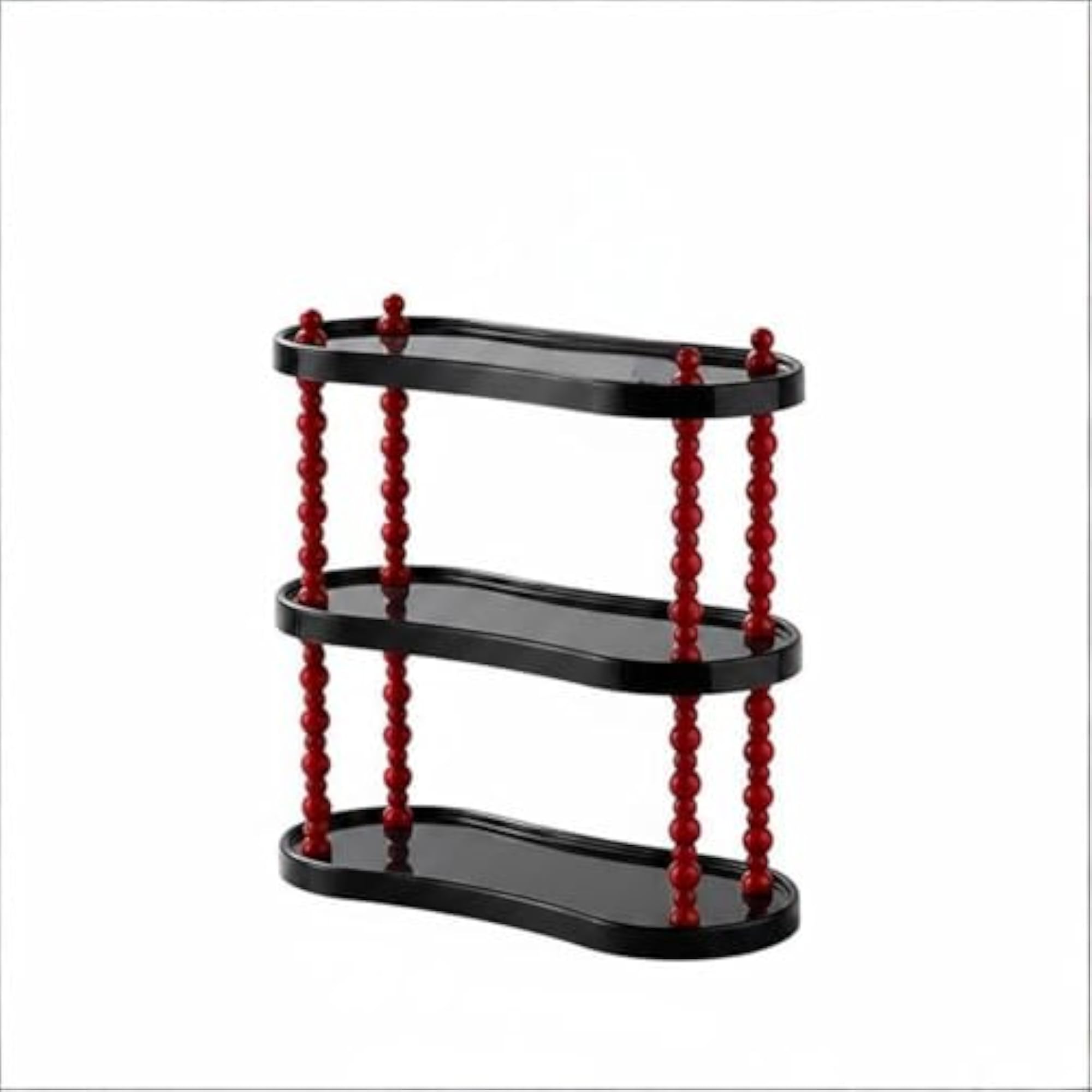 Exposed Shelves Cosmetics Organizer Rack for Desktop Storage