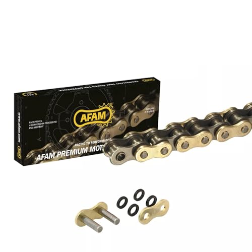 Cadena de transmisión para motocicleta AFAM 530 Oro 110 eslabones