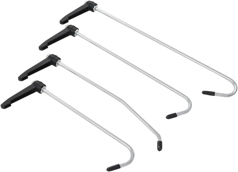 4-częściowy zestaw narzędzi do usuwania wgnieceń ze stali chromowo-wanadowej, ergonomiczny, 4 drążki do naprawy wgnieceń, 30-40 cm, do samochodu, motocykla, warsztatu, naprawy, konserwacji