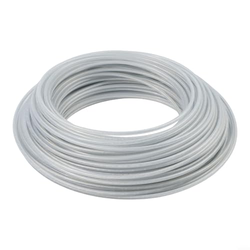 Fil robuste en nylon et acier pour coupe-bordures et coupe-bordures à essence, conçu pour résister à la casse et offrir un nettoyage efficace de la pelouse (2,4 mm x 60 m)