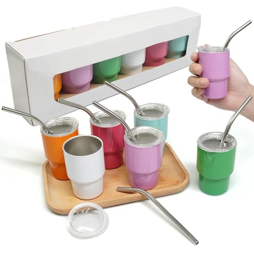 Verre à shot de sublimation double couche en métal durable de 3oz - 7