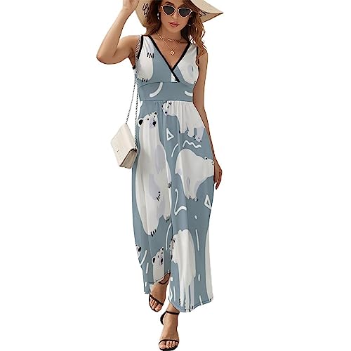 Robe à volants imprimé ourson idéale pour vos sorties d'été en terrasse et pique-niques
