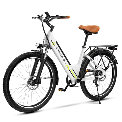 Cybervelo 1000W Peak Electric Bike for Adults,up 80 Miles Re...