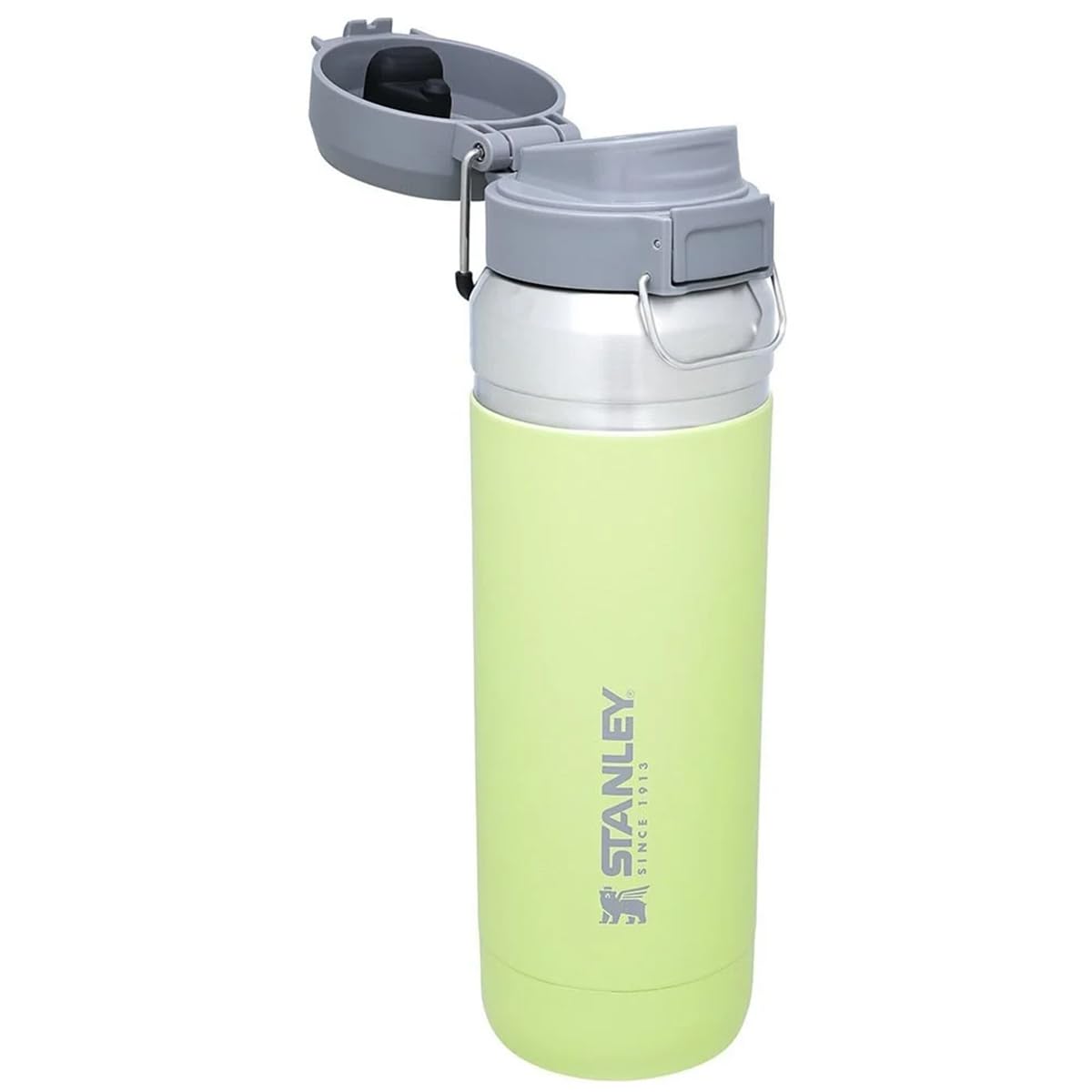 STANLEY 1913 Quick Flip Borraccia Termica 1.06L - Citron | Fredda Per 18 Ore - Borraccia Acciaio Inossidabile - Bottiglia Acqua Senza BPA - Compatibile Con Portabevande