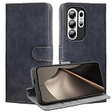 BEEJTUNY Leder Handyhülle für Doogee Note 56X/Doogee Note 56X Pro, Hülle Geldbörse mit RFID Schutz, Magnetische Passform Schutzhülle, Integrierte TPU Cover Hülle.Schwarz