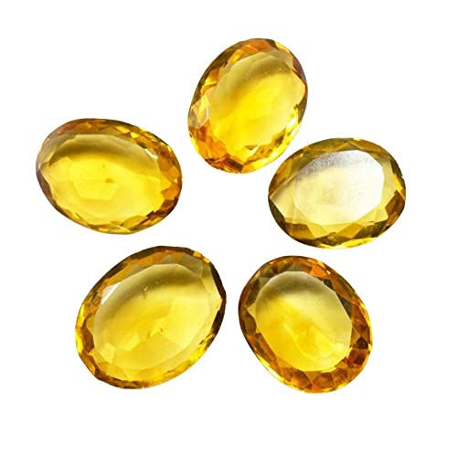 Citrino natural en lote al por mayor (Rs 113/quilates) Brandy de alta calidad, forma ovalada, piedra preciosa suelta para reventa de joyeros, alivio astrológico de Dhanu Rashi Sagitario, signo del