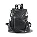 cocururu Women Backpack Purse PU Leather Anti-theft Casual Shoulder Bag Fashion Ladies Satchel Bags (black)