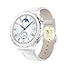 Produktbild HUAWEI Watch GT 3 Pro 43 mm Smartwatch, Nanokristallines Keramikgehäuse, Zifferblatt aus Saphir, Sauerstoffsättigung und Herzfrequenzüberwachung, weißes Lederarmband + 38 Monate Garantie