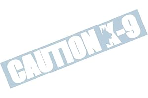 Caution K-9 Unit Dog Silhouette Decal Sticker for Vehicles