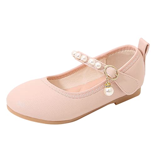 EnJoCho Girls House Shoes Girls Single Shoes Kids Open Toe Ankle Strap Dress Shoes Wedding Party Sandals For Toddler Kids