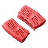 Herramienta antiquemaduras aislada por microondas utensilios de cocina antideslizantes mango de silicona