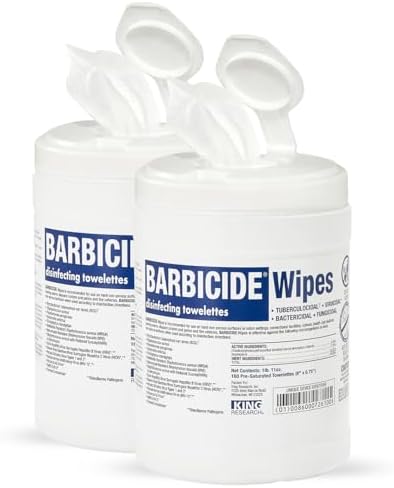 BARBICIDE Professional Disinfecting Wipes - 2 Pack (160 Count Eac...