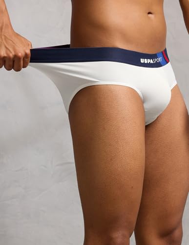 Image of U.S. Polo ASSN. Men's Nylon Micro Fibre Sports High Stretch Underwear Briefs