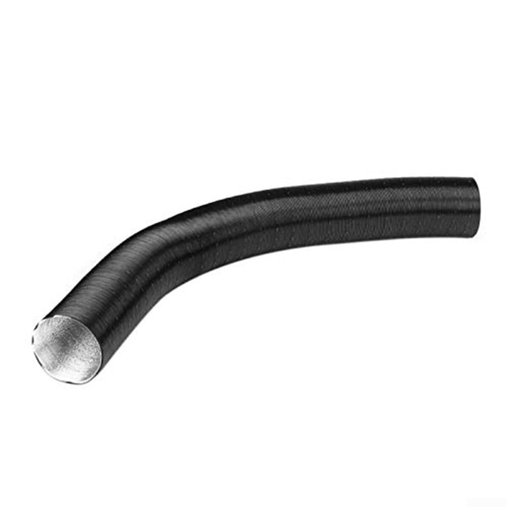 50mm Aluminum Foil Air Intake Hose Heating Duct Flexible Exhaust Pipe Extension Ventilation System Accessories Compatible with Heater Black for Vehicle Air Transport(100cm)
