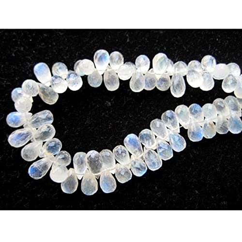 Pierre de lune arc-en-ciel facettée en forme de goutte LKBEADS pour bijoux haute joaillerie