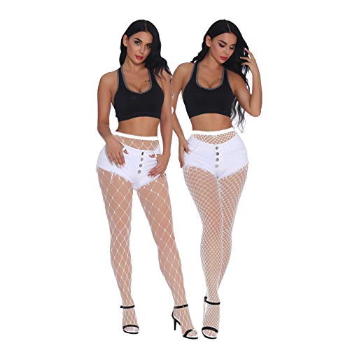 Image of EVERSWE High Waist Fishnet Tights, Thigh High Suspender Stockings