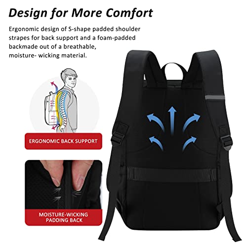 Image of Travel Laptop Backpack with USB Charging Port+Anti-Theft[Water Resistant] College School Bookbag Fits 16 Inch Laptop