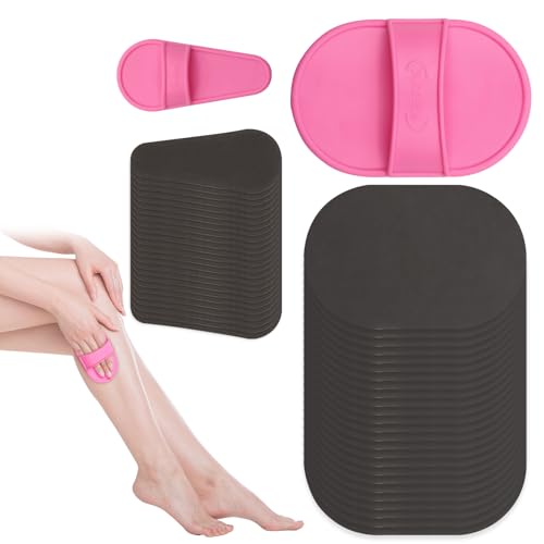 Scettar Set Di Strumenti Per La Depilazione 52 pezzi,Epilatore Da Donna, Cuscinetti Esfolianti Per La Depilazione, Epilatore Portatile Per Più Zone Del Corpo