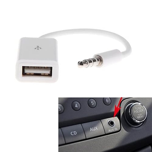 AUX To USB Adapter 5mm Male Plug To USB Female AUX Cable Converter Adapter For MP3 MP4 Players Video Recorder Converter Cable To