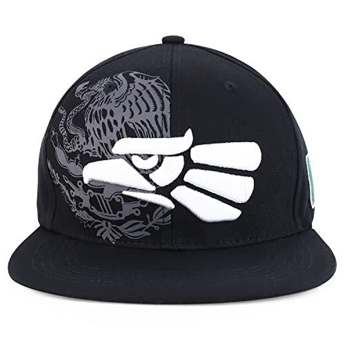 Image of Hecho En Mexico Eagle 3D Embroidered Flat Bill Snapback Cap