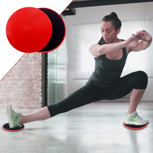Oldmoom Sliders for Working out | Sided Foot Sliders for Working out | Fitness Sliders Equipment, Pilates Sliders, Sliding Discs for Abdominal & Core Workouts - Image 3