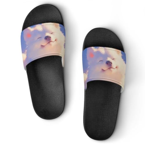 Pantoufles de bain antidérapantes Chien Blanche-Neige pour vos matins
