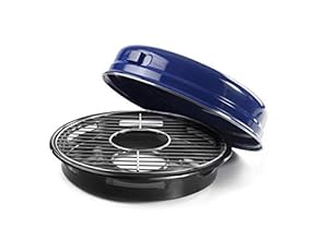 Ibili 980032 Enamelled Steel and Stainless Steel Gas Grill with Handle