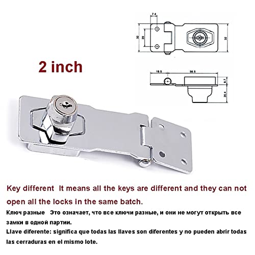 Serrure à moraillon chrome JA10 pour boîte à lumière et sac rigide - 3