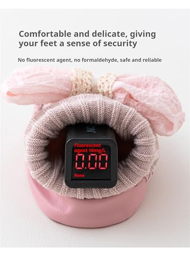 Baby Booties Sock Shoes Baby Girls Toddler slippers Girls Soft Boots Infant Non-Slip Crib Shoes Kids House Boots 2 Pairs4