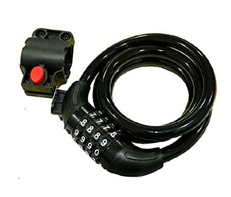 Wavva® Bike Lock Cable, 4-Feet Bike Cable Re Settable Heavy Duty Multi-Purpose Cycle Lock