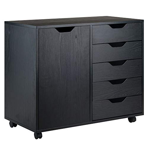 Image of Winsome cabinets Wood Halifax Storage /Organization, Black