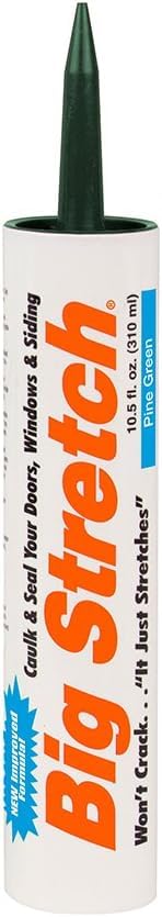Image of Sashco 10024 Big Stretch Caulk Pine Green 10.5-Ounce (Pack of 6)