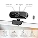 immagine 4Webcam 1080P con Microfono – Webcam HD per Computer, Laptop, PC, Desktop - Web Camera USB per Video Chiamata Registrazione Conferenza, Live Streaming, Webinar - Compatibile con Windows Android iOS
