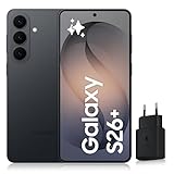 Samsung Galaxy S26+, Smartphone Android 5G avec Galaxy AI, 256 Go, Chargeur Secteur Rapide 25W Inclus, Smartphone d�verrouill�, Noir, Version FR