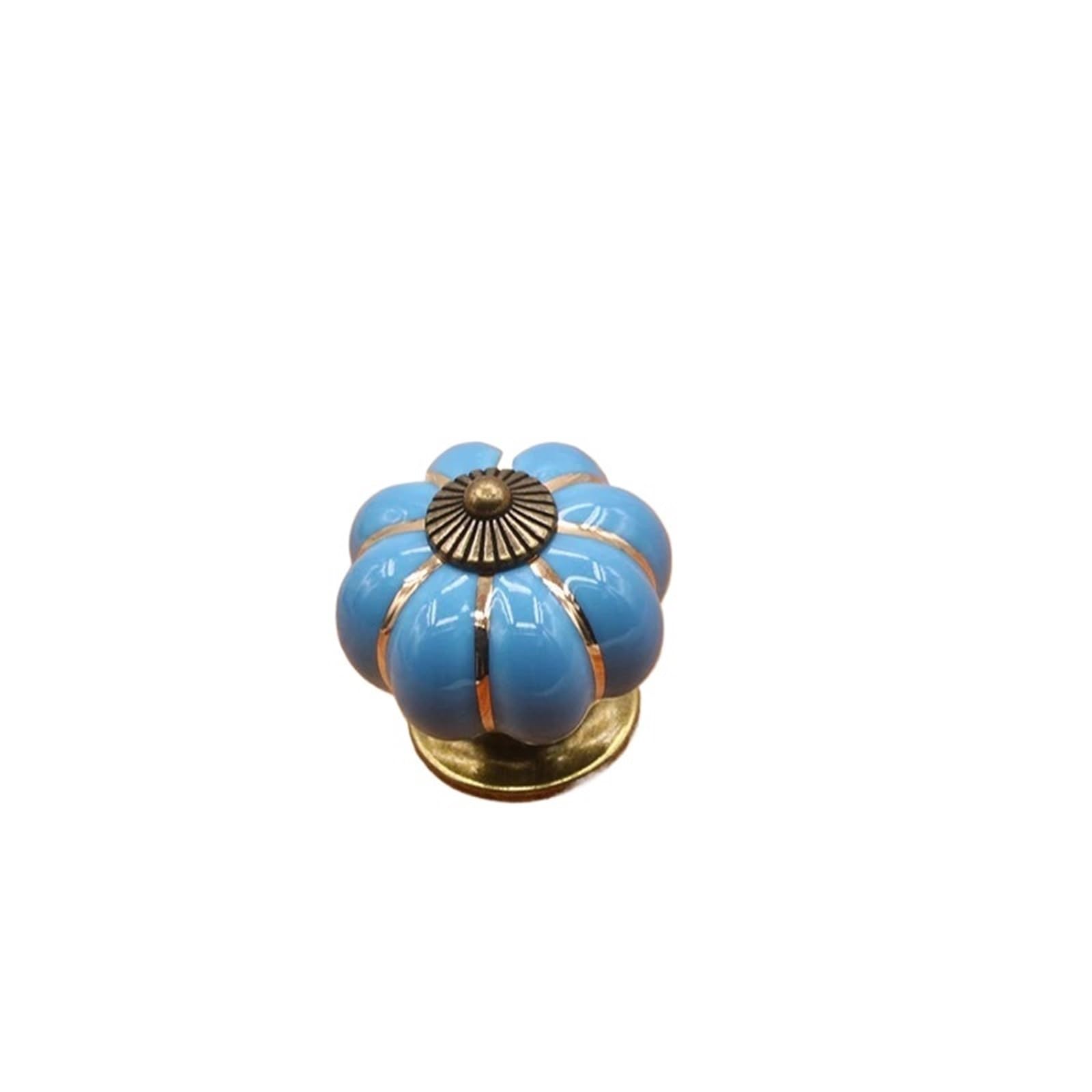Kifsdlf Color5 2Pcs Ceramic Pumpkin Cabinet Knob Drawer Furniture Handles Dresser Single Hole Door Pulls Cupboard Hardware For Cupboard Wardrobes Furniture(Color5)