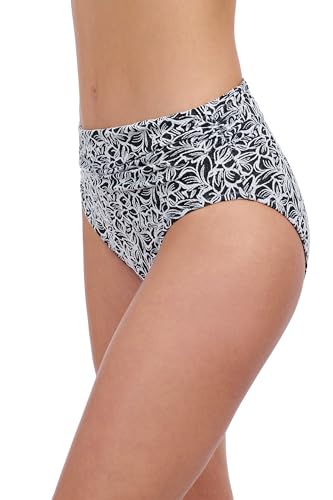 Profile by Gottex Plumeria Textured Leafy Print Stylish & Versatile Beachwear Women’s Mid-Rise Swimsuit Bottom Swim Essential2