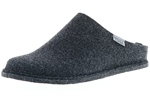Tofee Herren Hausschuhe Slipper Pantoffeln Pantoletten Naturwollfilz...