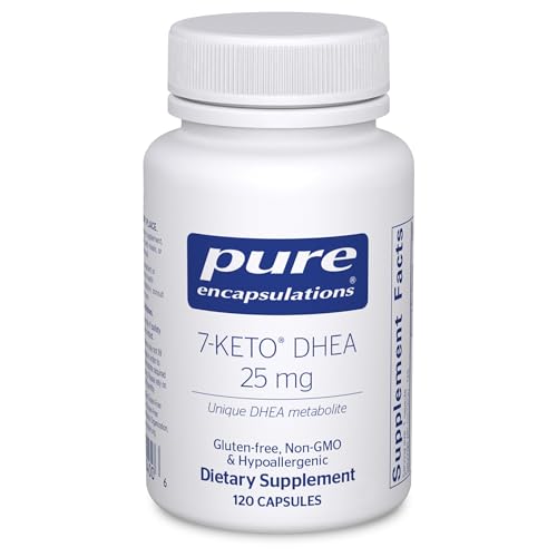 Pure Encapsulations 7-Keto DHEA 25 mg | Unique DHEA Metabolite Supplement to Support Thermogenesis* | 120 Capsules