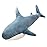XIAOHONG 39 inch Giant Shark Stuffed Animal,Soft Shark Cushion Pillow Shark Plush Pillows,Chubby Stuffed Shark Toy Kid\'s Room Dcor,Perfect Stress Relief for Women
