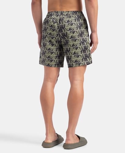 Image of Jockey NY07 Men's Super Combed Cotton Satin Weave Printed Boxer Shorts with Side Pocket