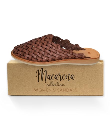Image of Macarena Collection Womens Shoes Leather Sandals for Women | Huarache Handmade Mexican Sandals | Comfortable & Stylish Womens Sandals Panal