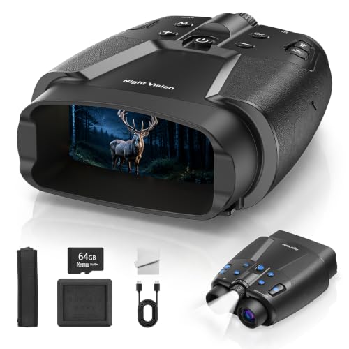 Image of Vtiisama Night Vision Goggles, Digital Night Vision Binoculars for Adults