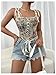 SOLY HUX Women's Vintage Retro Corset Top Bow Tie Lace Up Tight Vest Shapewear Crop Tank Tops Multi Floral Large