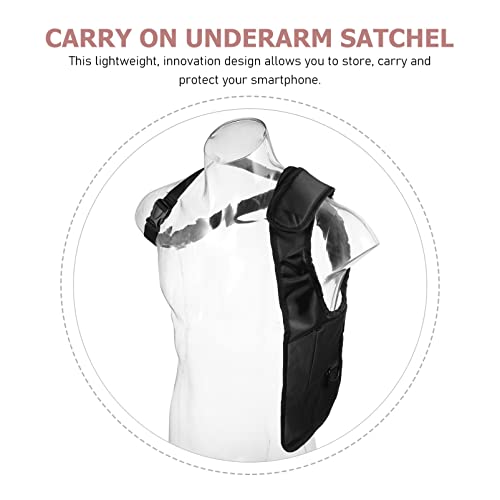 Milisten Men S Hidden Underarm Shoulder Bag Lightweight Anti-Theft Pouch with Adjustable Strap and Multiple Pockets for Phone Keys Passport - Image 2