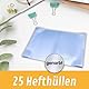 perfect line 25 Hefthüllen DIN-A4 transparent, Heftumschlag durchsichtig & genarbt, Heftschoner aus recyclebarem PP