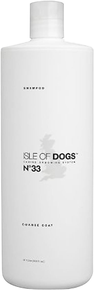 Isle of Dogs Coature No. 33 Coarse Coat Dog Shampoo for wire or crisp coats, 1 liter/33.6 Fl Oz (Pack of 1)