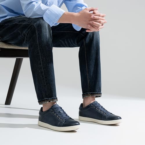 Image of Jousen Men's Casual Shoes Business Leather Dress Sneakers | Breathable Upper, Lightweight Build, Fashion Styling, Office Work, City Walking, Weekend Trip, Casual Gathering