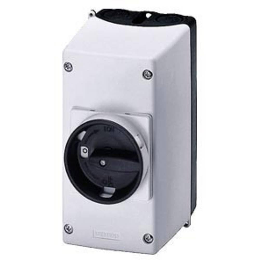 Siemens 3RV19 23-1CA00 Enclosure for Wall Mounting, Rotary Operating Mechanism, Lockable, Metric Cable Gland, Molded Plastic, 54mm Width