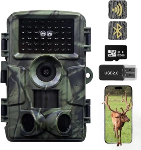 ZYJDGNNY Wildlife Kamera mit Bewegungssensor Nachtsicht - WiFi mit Handyübertragungs-App 60MP 4K Nachtsichtgerät 0,2s Wildkamera 940nm No Glow Infrarot Nachtsichtkamera Outdoor ZYJDGNNY Wildlife Kamera mit Bewegungssensor Nachtsicht - WiFi mit Handyübertragungs-App 60MP 4K Nachtsichtgerät 0,2s Wildkamera 940nm No Glow Infrarot Nachtsichtkamera Outdoor